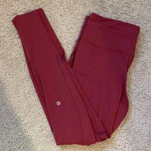 NWOT Lululemon Fast and Free Brushed Fabric High-Rise Tight 28"